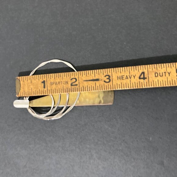 Robert Lee Morris Modernist Mixed Metal Pendant Sterling Silver and Brass - RLM - Picture 6 of 6